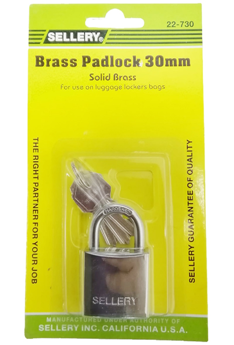 SELLERY 白鋼鎖 BRASS PADLOCK