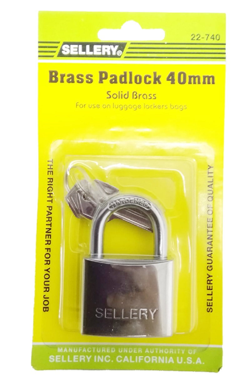 SELLERY 白鋼鎖 BRASS PADLOCK