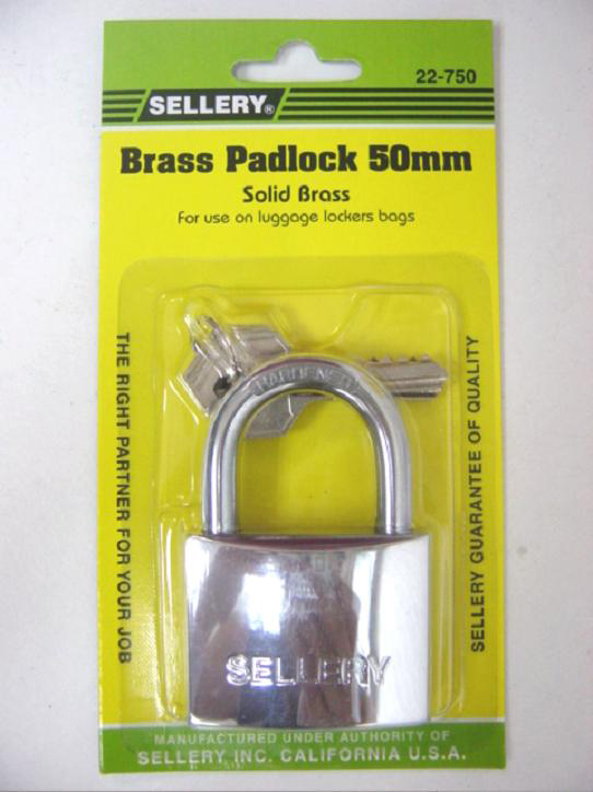 SELLERY 白鋼鎖 BRASS PADLOCK