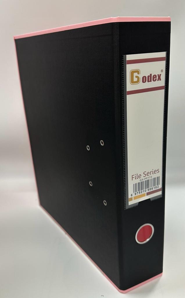 GODEX GX-PF774 3" F4 拼色全包胶快劳 / 黑 + 粉红色
