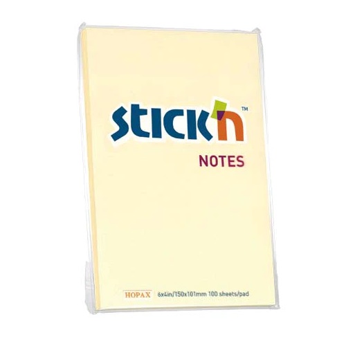 STICK'N 21014 黃色 告事貼 4" X 6" X 100 SHEETS