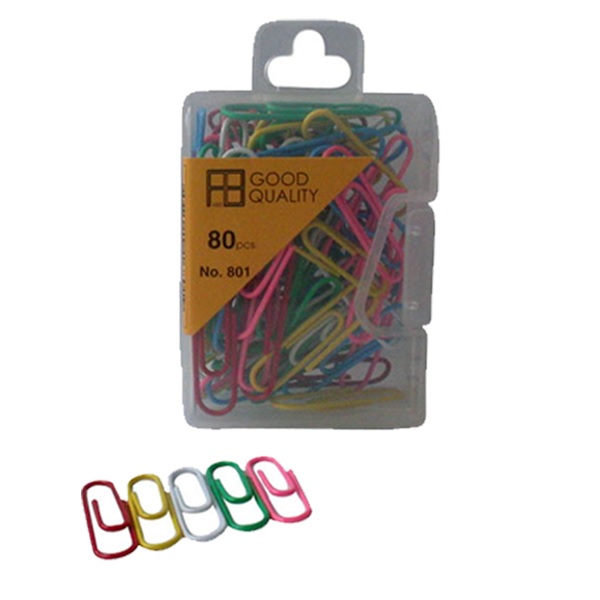 A&B NO.801 彩色萬字夾 X 80 PCS