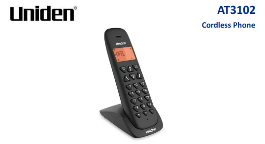 UNIDEN AT3102 來電顯示 免提 室內無線電話