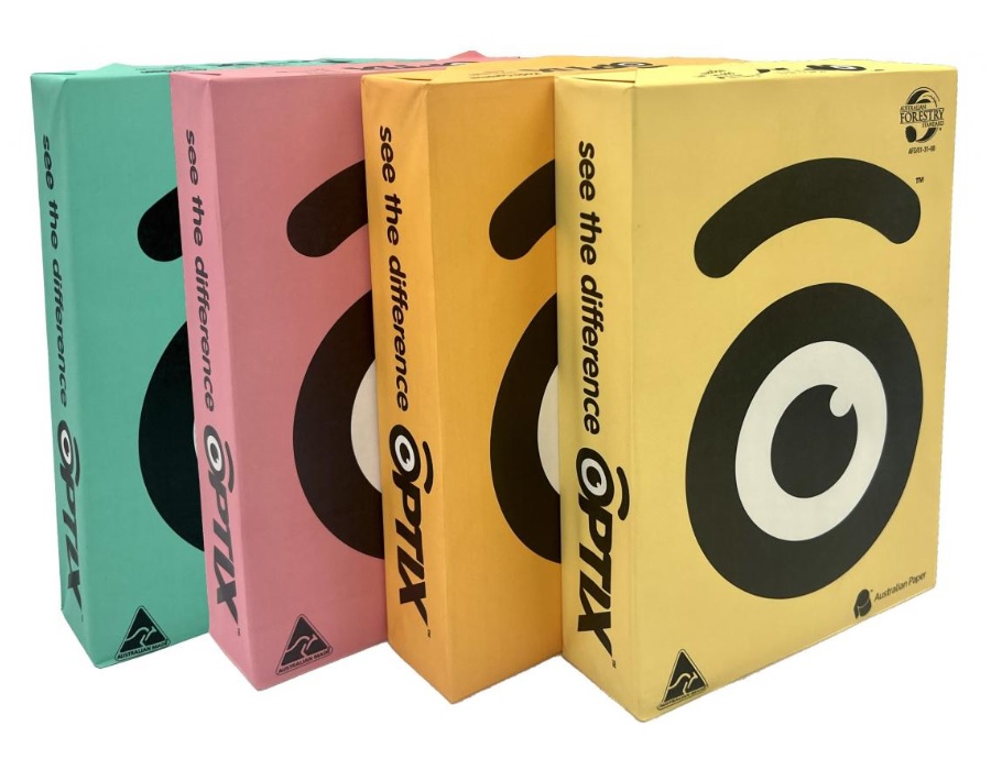 OPTIX COLOR COPY PAPER A4 80GSM X 500 SHEETS X 5 REAM