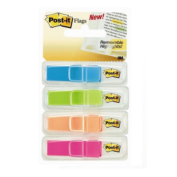 3M 683-4ABX 4-COL FLAGS 1/2" X 1-3/4"