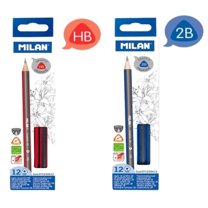 MILAN 133 三角防斷鉛筆 12PCS