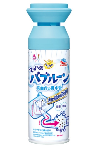 EARTH 洗脸台排水管除菌消臭泡泡洁净喷剂 200ML