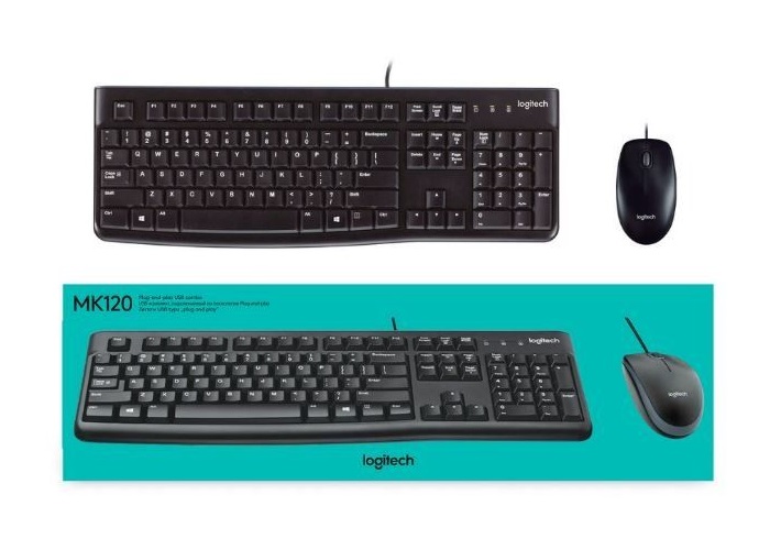 LOGITECH MK120 WIREED KEYBOARD + MOUSE