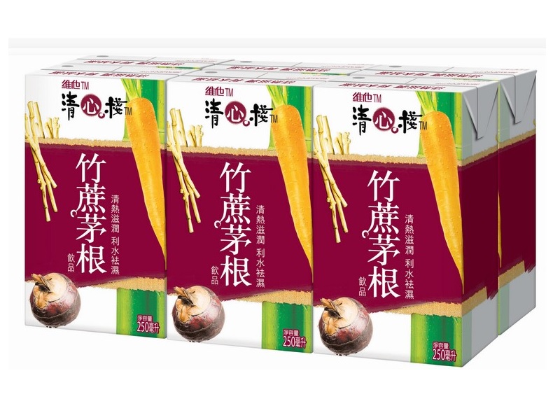 VITA TSING SUM ZHAN SUGAR CANE IMPERATAE WATER CHESTNUT AND CARROT BEVERAGE 250ML