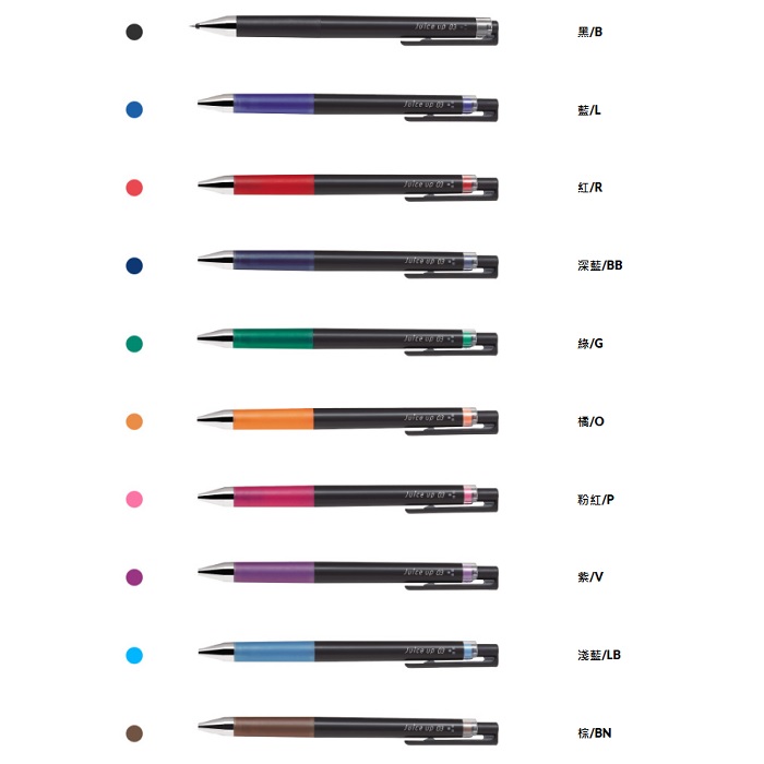 PILOT LJP-20S5 JUICE UP 超级果汁按制啫喱笔 0.5MM