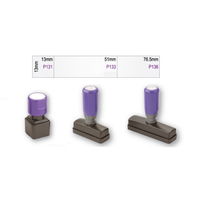 APPLE PRE-INKED STAMP - SQUARE/RECTANGULAR 13MM