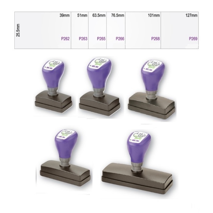 APPLE PRE-INKED STAMP - RECTANGULAR 25.5MM