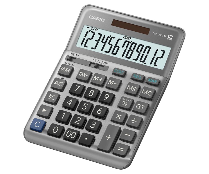 CASIO DM-1200FM 計算機 (12位)