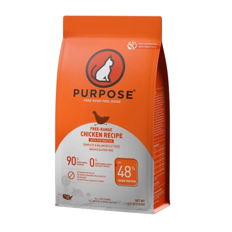 PURPOSE 普斯無穀物雞肉全貓糧 / 後生元配方 (4.5LB / 10LB)