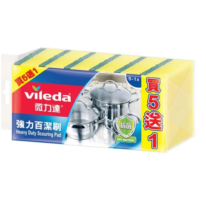 微力達強力百潔布 5+1
