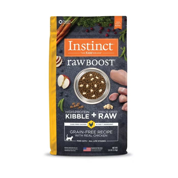 INSTINCT RAW BOOST 生肉無穀物 雞肉 貓用主糧 (5 lbs/ 10 lbs)