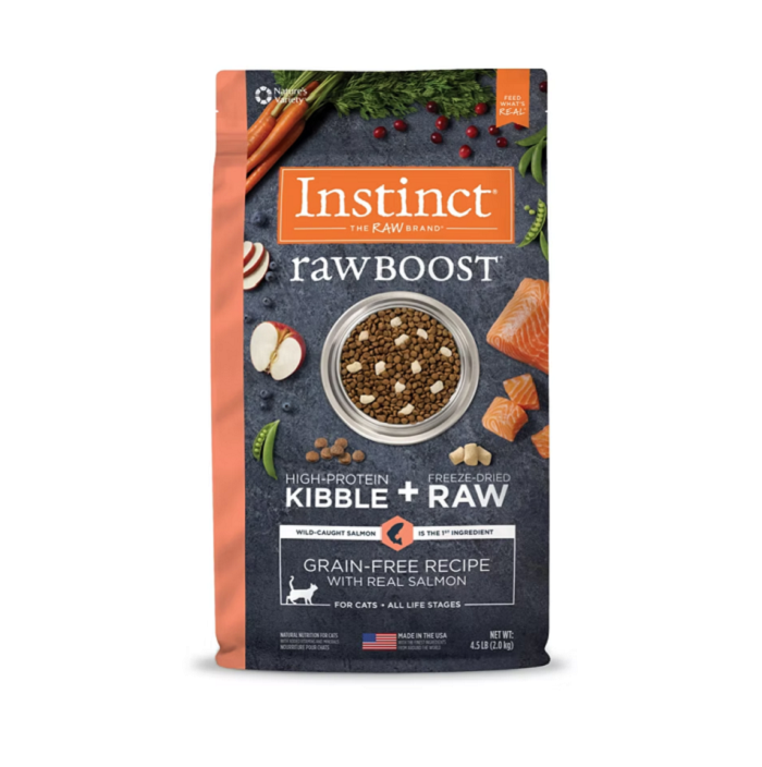 INSTINCT RAW BOOST 生肉無穀物 三文魚 貓用主糧 4.5 lbs