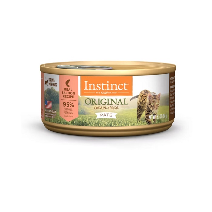 INSTINCT ORIGINAL 經典無穀物三文魚成貓用主食罐頭 (3 oz /5.5 oz)