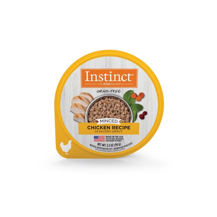 INSTINCT 免治杯杯雞肉貓用濕糧 3.5 oz 1 箱 (12 杯)
