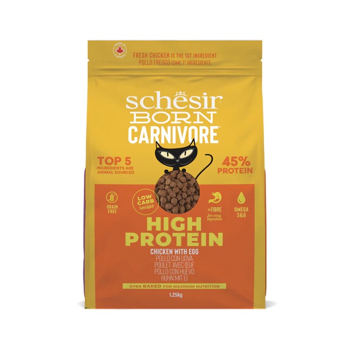 SCHESIR CHICKEN WITH EGG DRY CAT FOOD (255g /1.25kg)