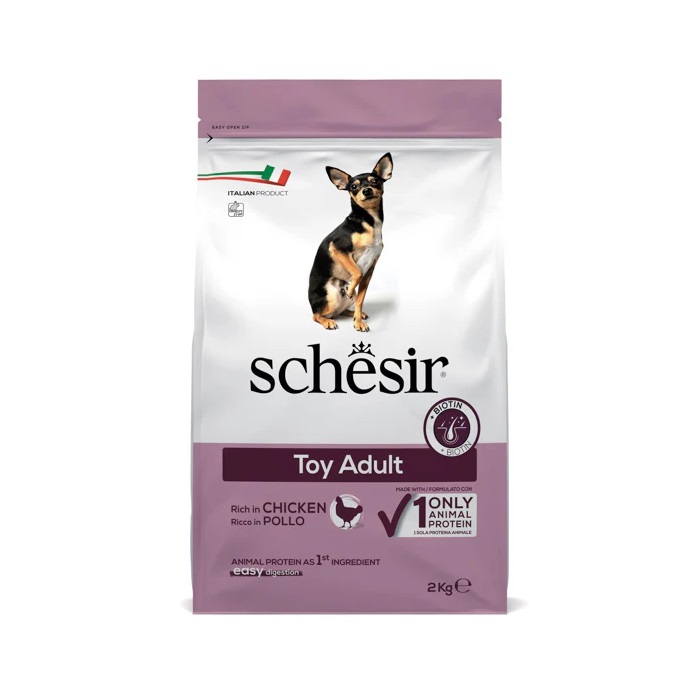 SCHESIR TOY ADULT RICH IN CHICKEN DRY DOG FOOD 2kg