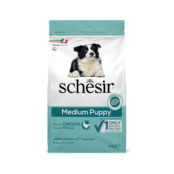 SCHESIR 天然鸡肉中型幼犬粮 3kg