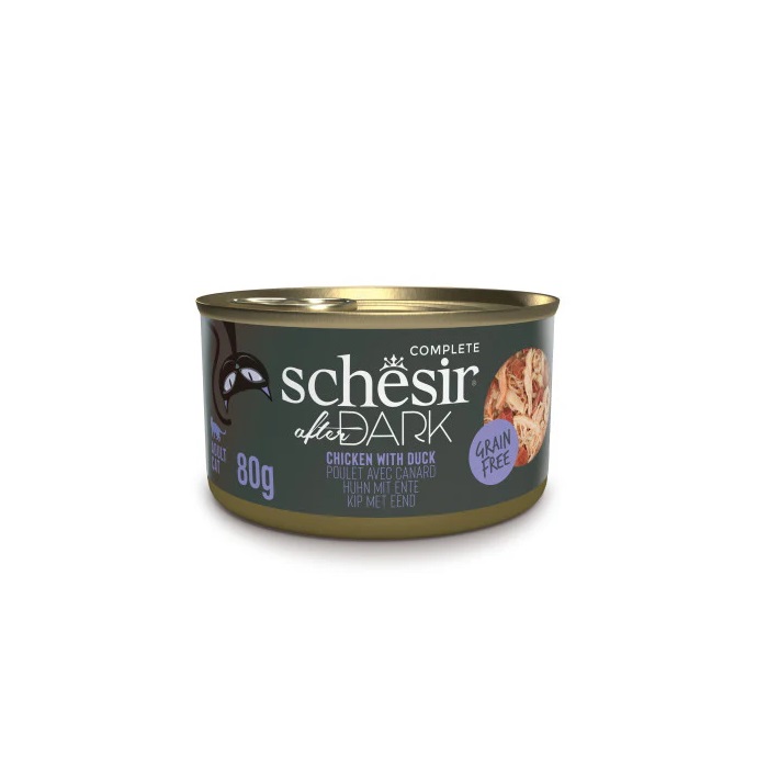 SCHESIR 鸡肉&鸭肉猫用全阶段主食罐 80g
