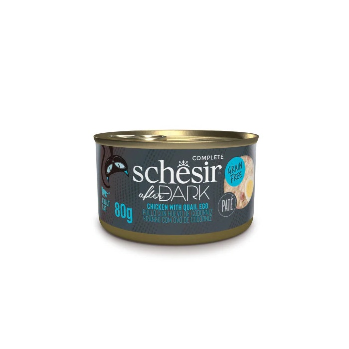 SCHESIR 鸡肉&鹌鹑蛋猫猫主食肉酱罐 80g