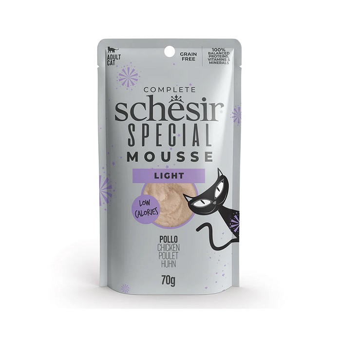 SCHESIR 雞肉火雞主食濕糧包-控脂健康 70g