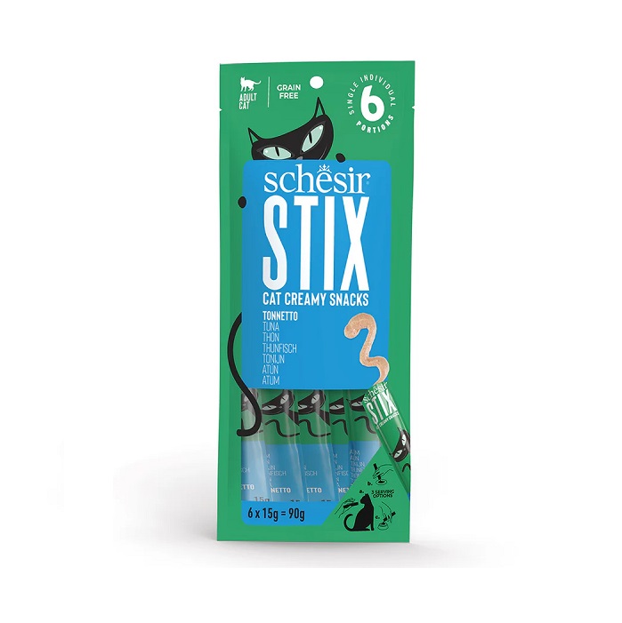 SCHESIR STIX 無穀貓條吞拿魚口味 6x15g