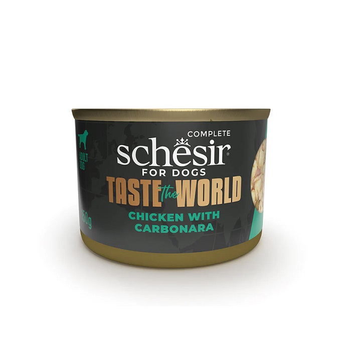 SCHESIR CHICKEN WITH CARBONARA IN BROTH DOG FOOD 150g