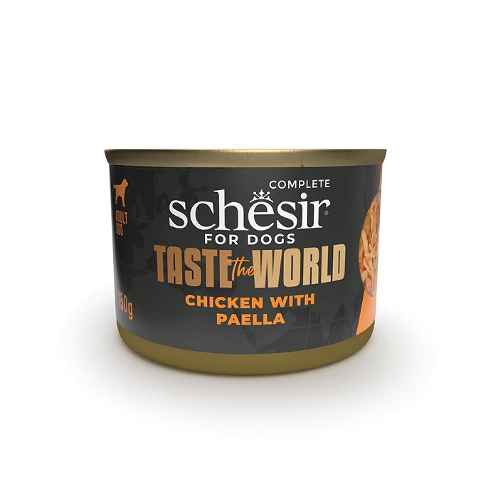 SCHESIR 雞肉西班牙海鮮飯狗狗主食罐 150g