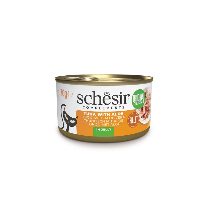 SCHESIR 全天然吞拿魚蘆薈飯貓罐頭 70g