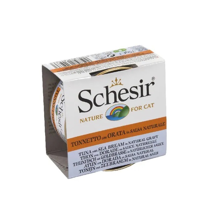 SCHESIR GRAIN FREE TUNA WITH SEABREAM IN BROTH 70g