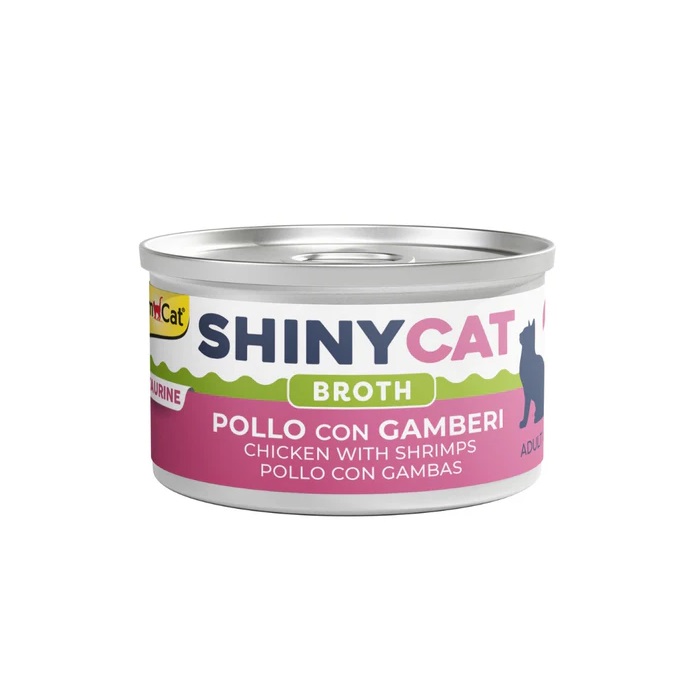 GIMBORN GIMCAT SHINYCAT 雞肉蝦肉湯汁貓罐頭 70g