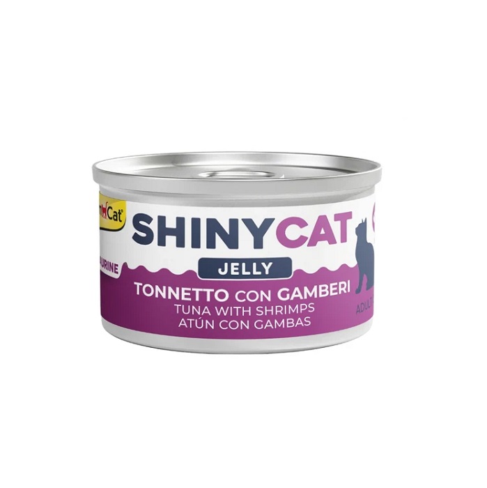 GIMBORN GIMCAT SHINYCAT 吞拿魚蝦肉啫喱貓罐頭 70g
