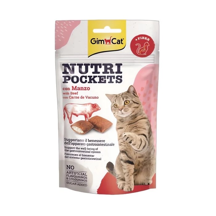 GIMBORN GIMCAT 牛肉味麥芽去毛球貓脆脆夾心 60g