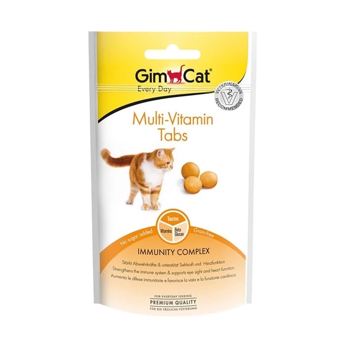 GIMBORN GIMCAT MULTIVITAMIN + TAURINE SNACK PILLS 40g