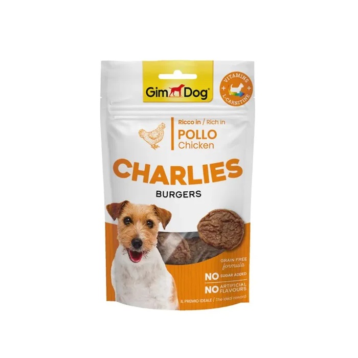 GIMBORN GIMDOG GRAIN-FREE CHICKEN HAMBURGER SLICES FOR DOGS 70g
