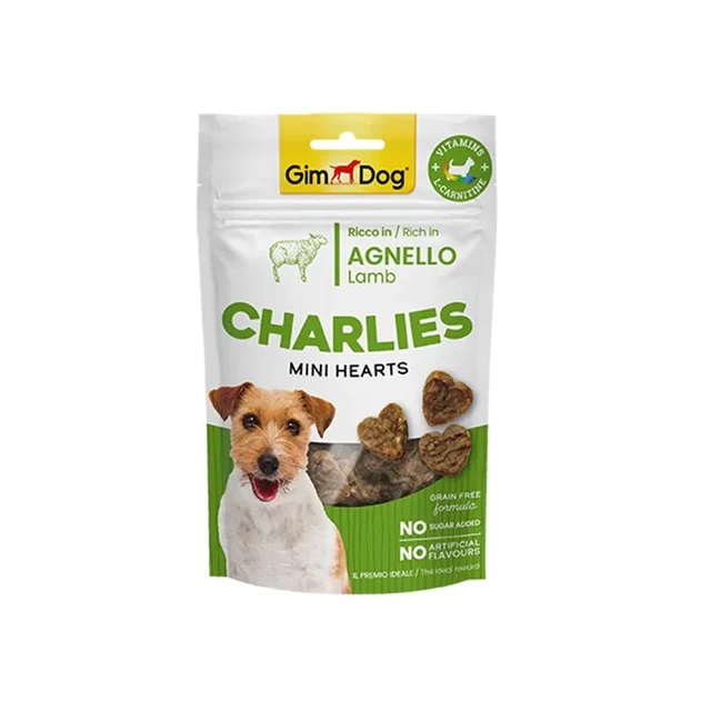 GIMBORN GIMDOG GRAIN-FREE HEART-SHAPED LAMB SLICES FOR DOGS 70g