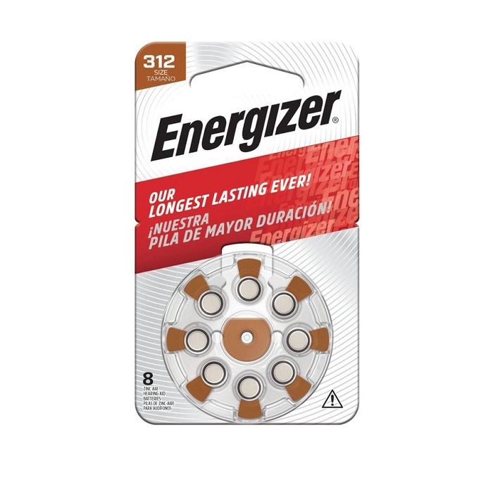 ENERGIZER 勁量 AZ312助聽器電池 (8粒裝)