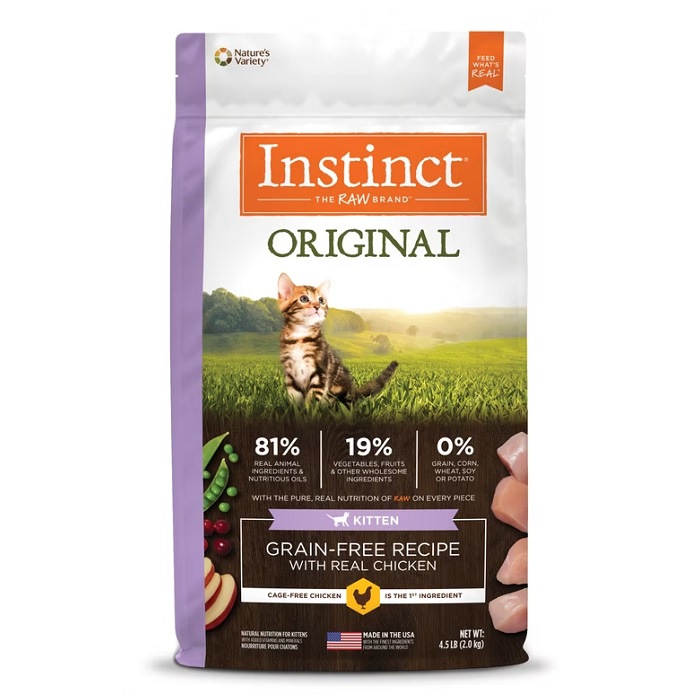 INSTINCT ORIGINAL 無穀物雞肉幼貓乾糧 4.5 lbs