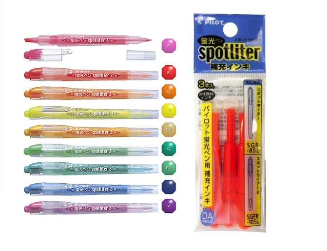 PILOT SGRF-12SL SPOTLITER 螢光筆補充裝 / 3本入