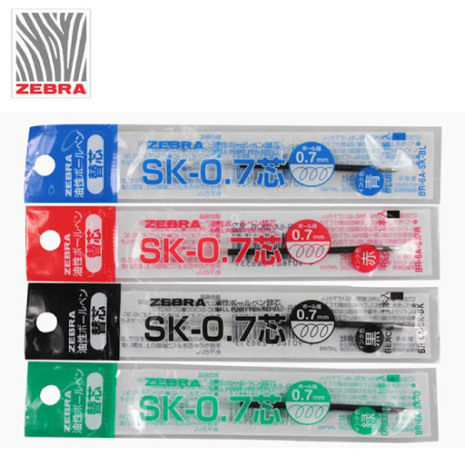 ZEBRA SK-0.7 笔替芯/REFILL FOR 3/4 色笔(BR-6A-SK)