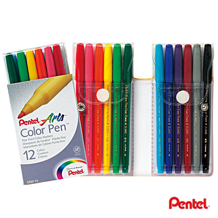 PENTEL S360-12 簽字筆 <12色套裝>