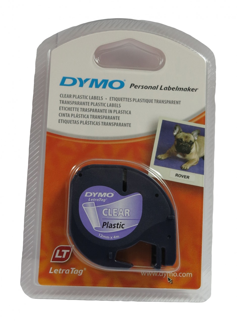 DYMO 12267 LETRATAG PLASTIC LABELLING TAPE 透明 標籤帶