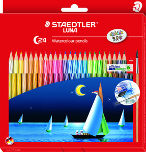 STAEDTLER LUNA AQUARELL 24色長帆水溶木顏色筆 (137 10C24)