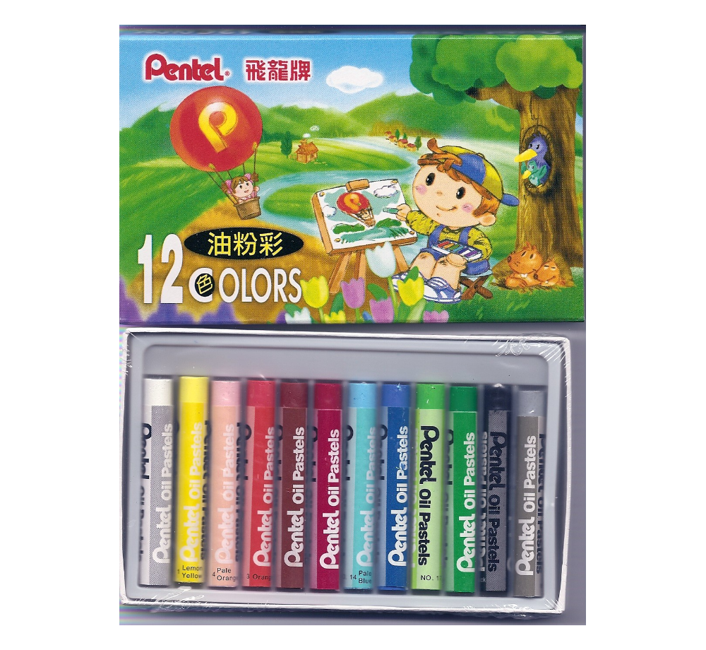 PENTEL PHN-12H (12色) 油粉彩