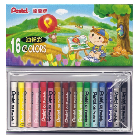 PENTEL PHN-16H (16色) 油粉彩