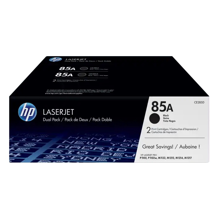 HP 85A(CE285AD) 黑色原廠碳粉 孖裝
